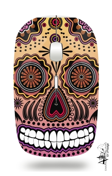  sugar skull , multicolor voor Draadloze optische muis met USB-ontvanger