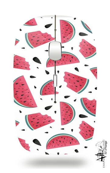  Summer pattern with watermelon voor Draadloze optische muis met USB-ontvanger