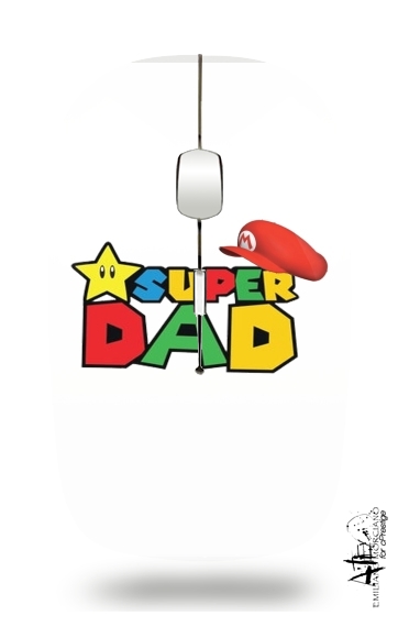  Super Dad Mario humour voor Draadloze optische muis met USB-ontvanger