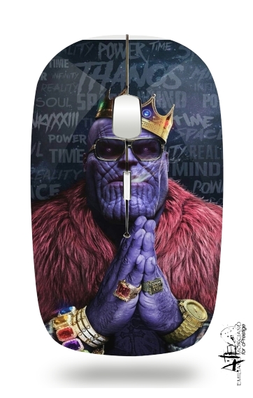  Thanos mashup Notorious BIG voor Draadloze optische muis met USB-ontvanger