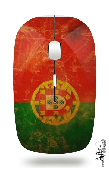  Vintage Flag Portugal voor Draadloze optische muis met USB-ontvanger