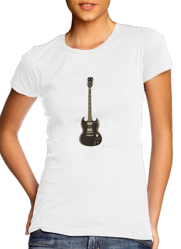  AcDc Guitare Gibson Angus voor Vrouwen T-shirt