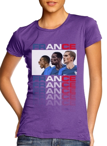 purple- Allez Les Bleus France  voor Vrouwen T-shirt