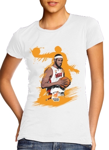  Basketball Stars: Lebron James voor Vrouwen T-shirt