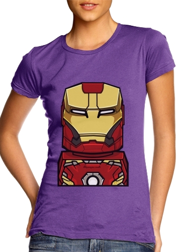 purple- Bricks Ironman voor Vrouwen T-shirt