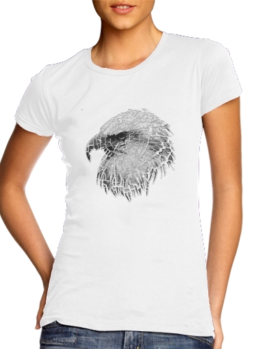  cracked Bald eagle  voor Vrouwen T-shirt