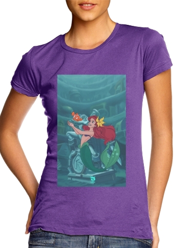 purple- Disney Hangover Ariel and Nemo voor Vrouwen T-shirt