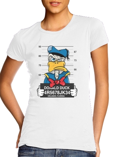  Donald Duck Crazy Jail Prison voor Vrouwen T-shirt