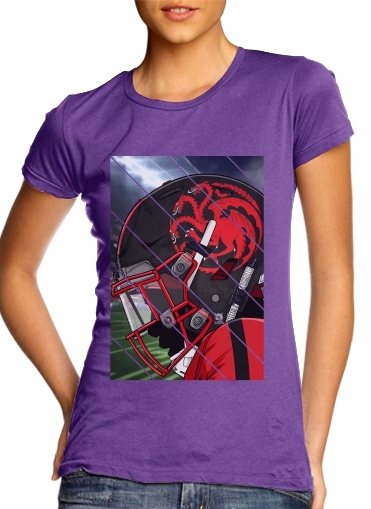 purple- Fantasy Football Targaryen voor Vrouwen T-shirt