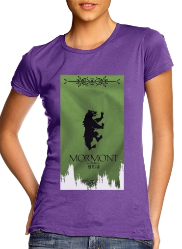 purple- Flag House Mormont voor Vrouwen T-shirt