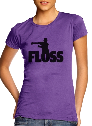 purple- Floss Dance Football Celebration Fortnite voor Vrouwen T-shirt