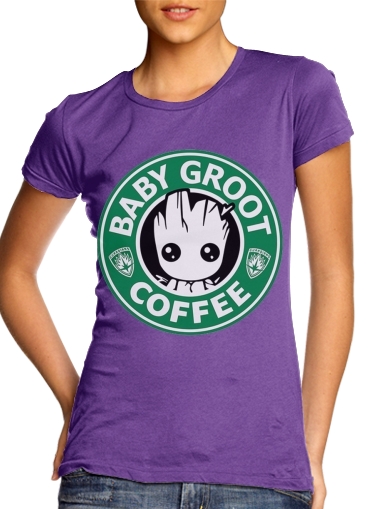 purple- Groot Coffee voor Vrouwen T-shirt