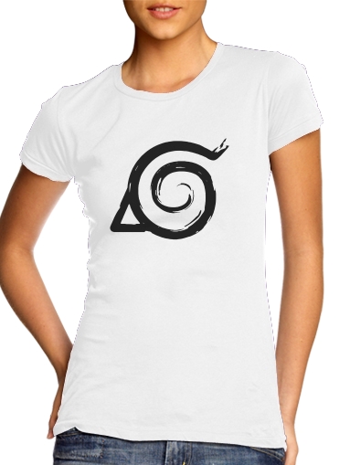  Konoha Symbol Grunge art voor Vrouwen T-shirt