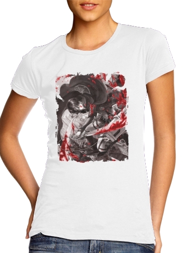 Livai Ackerman Black And White voor Vrouwen T-shirt