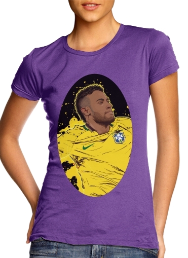 purple- Neymar Carioca Paris voor Vrouwen T-shirt