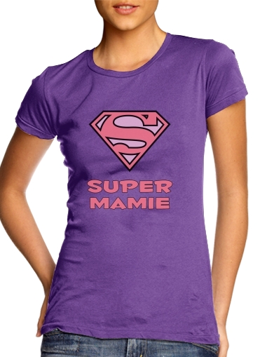 purple- Super Mamie voor Vrouwen T-shirt