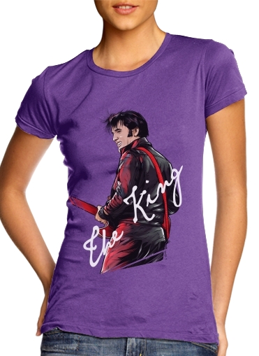 purple- The King Presley voor Vrouwen T-shirt
