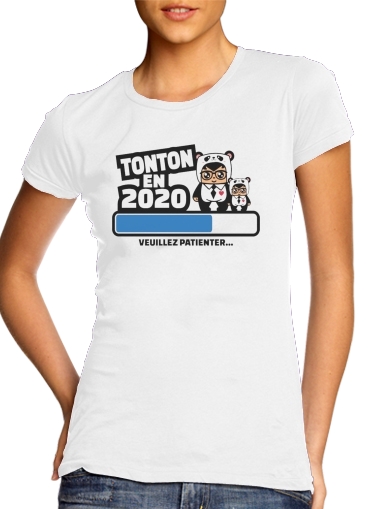  Tonton en 2020 Cadeau Annonce naissance voor Vrouwen T-shirt