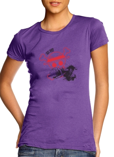 purple- Traditional Pirate voor Vrouwen T-shirt
