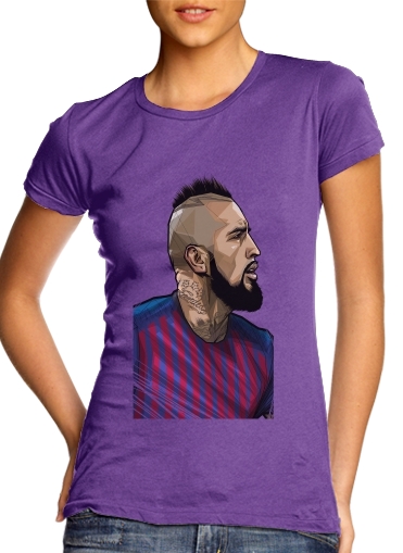 purple- Vidal Chilean Midfielder voor Vrouwen T-shirt