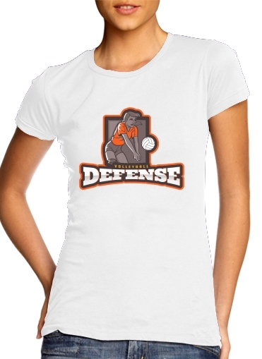  Volleyball Defense voor Vrouwen T-shirt