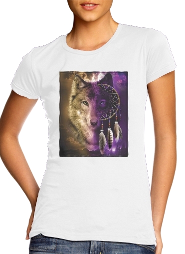  Wolf Dreamcatcher voor Vrouwen T-shirt