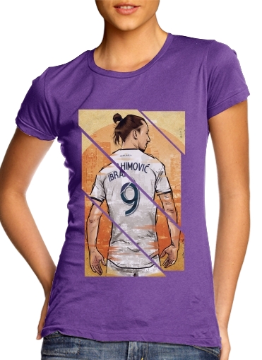 purple- zLAtan Los Angeles  voor Vrouwen T-shirt