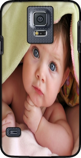 Flip Case Samsung Galaxy S5 mini G800 met foto's baby