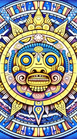 hoesje Aztec God Shield