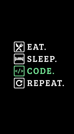 hoesje Eat Sleep Code Repeat