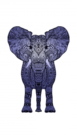 hoesje Elephant Blue