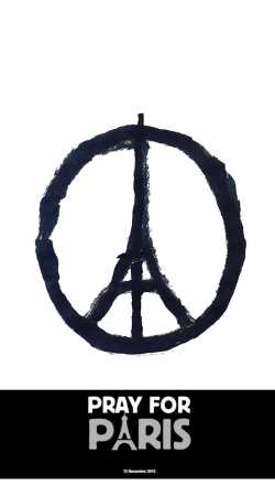 hoesje Pray For Paris - Eiffel Tower