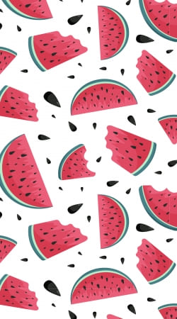 hoesje Summer pattern with watermelon