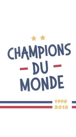 hoesje Champion du monde 2018 Supporter France