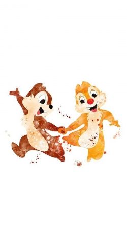 hoesje Chip And Dale Watercolor