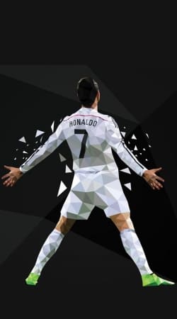 hoesje Cristiano Ronaldo Celebration Piouuu GOAL Abstract ART