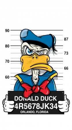 hoesje Donald Duck Crazy Jail Prison