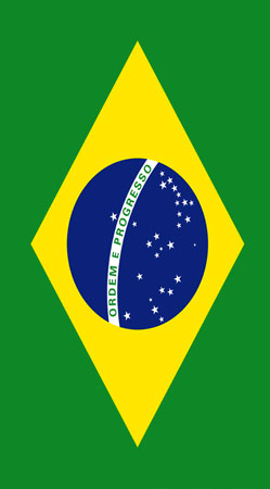 hoesje Flag Brasil