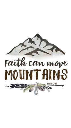 hoesje Faith can move montains Matt 17v20 Bible Blessed Art