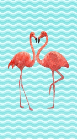 hoesje flamingo love