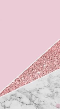 hoesje Initiale Marble and Glitter Pink