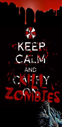 hoesje Keep Calm And Kill Zombies