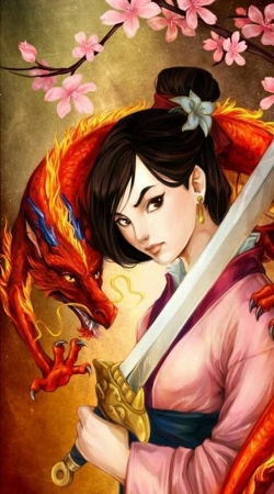 hoesje Mulan Warrior Princess