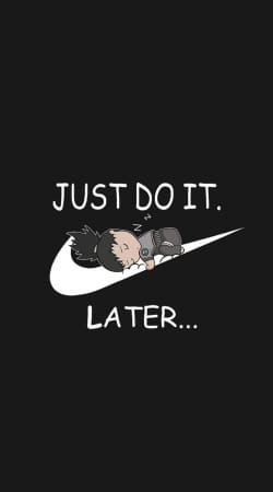hoesje Nike Parody Just do it Later X Shikamaru
