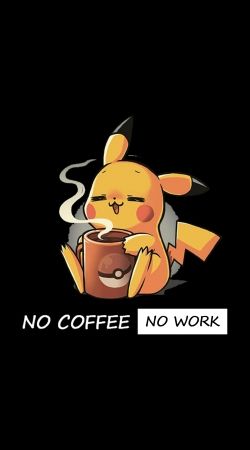 hoesje Pikachu Coffee Addict
