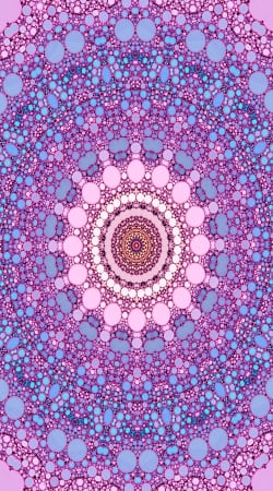 hoesje pink and blue kaleidoscope