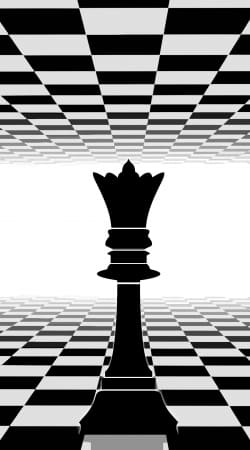 hoesje Queen Chess