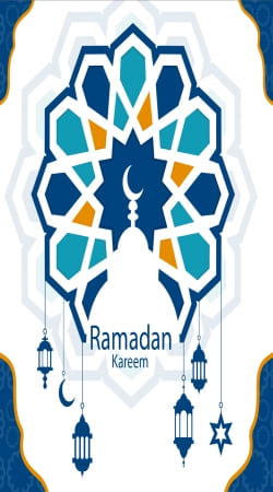 hoesje Ramadan Kareem Blue