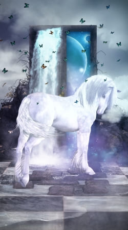 hoesje Silver Unicorn