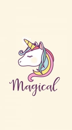 hoesje Unicorn Magical